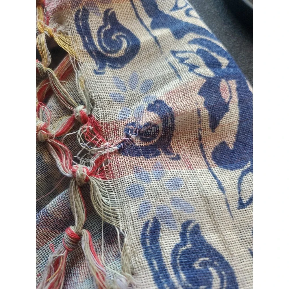 UO Home Urban Outfitters 100% Pure Cotton Woven Lightweight Fringe Throw‎ 70x72